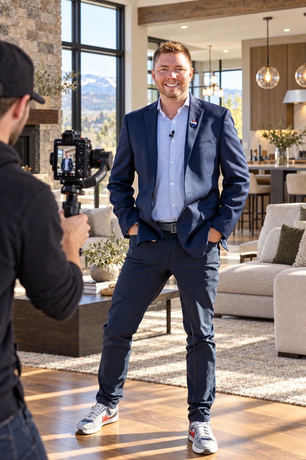 Dane Rickard working with his professional listing-media team